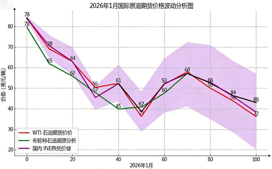 2026年国际原油期货市场走势图分析：波动加剧下的供需与地缘博弈