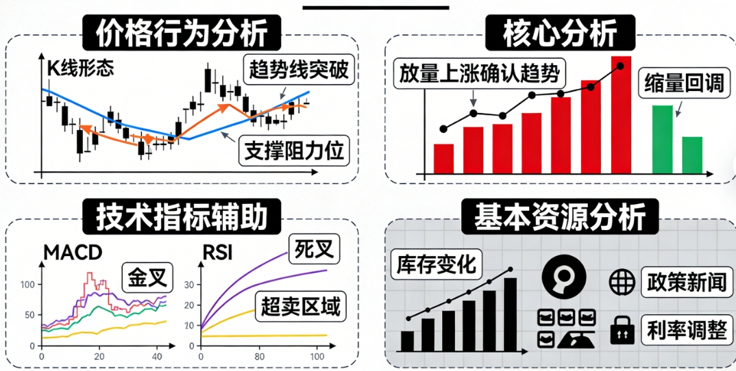 期货最小阻力方向怎么判断？4大核心方法+实战技巧