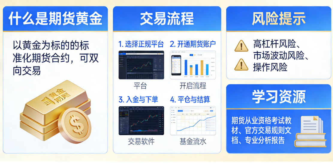 炒期货黄金入门指南2026：新手从零到上手，合规交易不踩坑