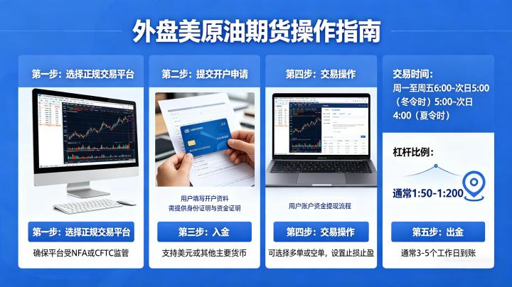 外盘美原油期货怎么做 2026 年开户交易与实操全指南