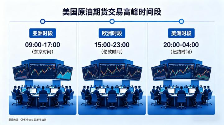 美国原油期货交易高峰时间段 2026 年精准时间与实操指南