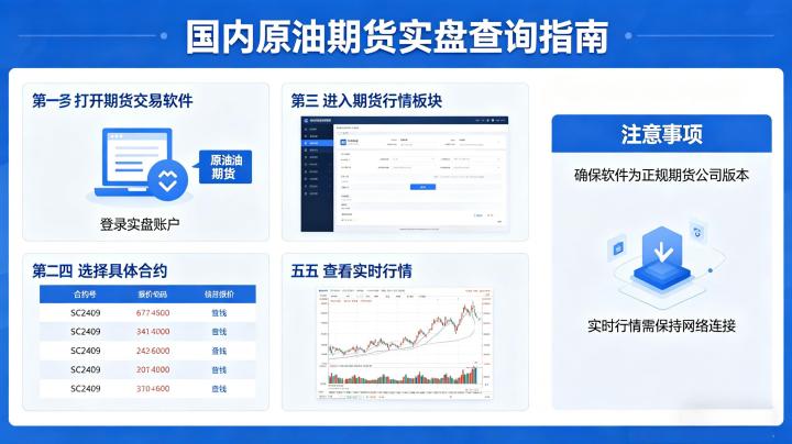 国内原油期货实盘查询方法 2026 新手完整操作教程