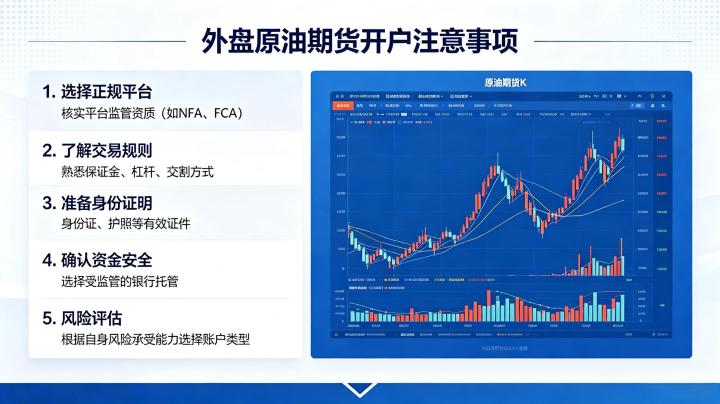外盘原油期货开户要注意什么 2026 年避坑指南与合规建议