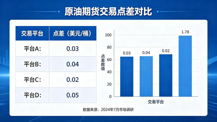 原油期货交易点差哪家便宜 2026 平台对比