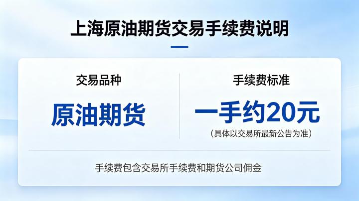 上海原油期货交易手续费多少一手 2026 年最新标准