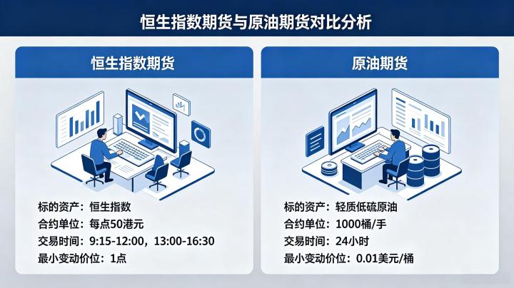 恒生指数期货和原油期货 2026 年全面对比