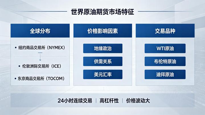 世界原油期货市场特征 2026 全球格局与运行特点