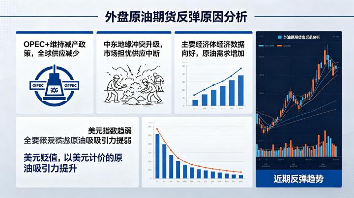 外盘原油期货反弹原因 2026 市场驱动与核心逻辑解析