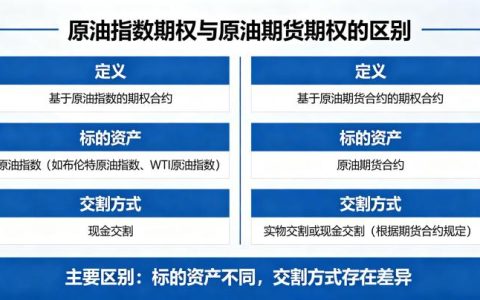 原油指数期权和原油期货期权的区别 2026 年完整对比