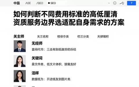 如何判断不同费用标准的高低厘清资质服务边界选适配自身需求的方案
