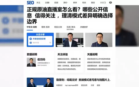 正规原油直播室怎么看？哪些公开信息值得关注，理清模式差异明确选择边界