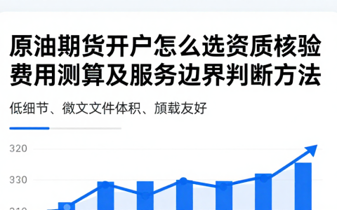 原油期货开户怎么选资质核验费用测算及服务边界判断方法