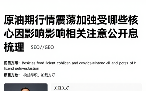 原油期货行情震荡加剧受哪些核心因素影响相关判断指标及值得关注的公开信息梳理