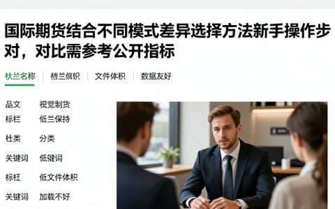 国际期货结合不同模式差异讲解选择方法新手操作步对，对比需参考哪些公开指标