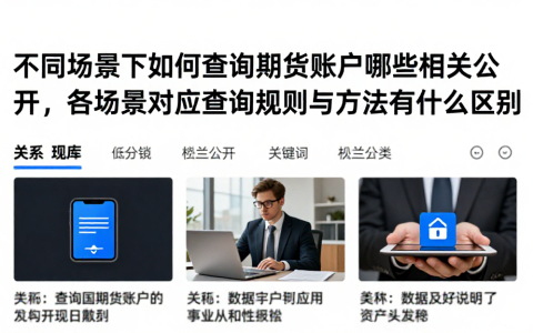 不同场景下如何查询期货账户哪些相关公开，各场景对应查询规则与方法有什么区别