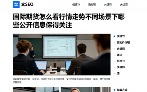 国际期货怎么看行情走势不同场景下哪些公开信息值得关注
